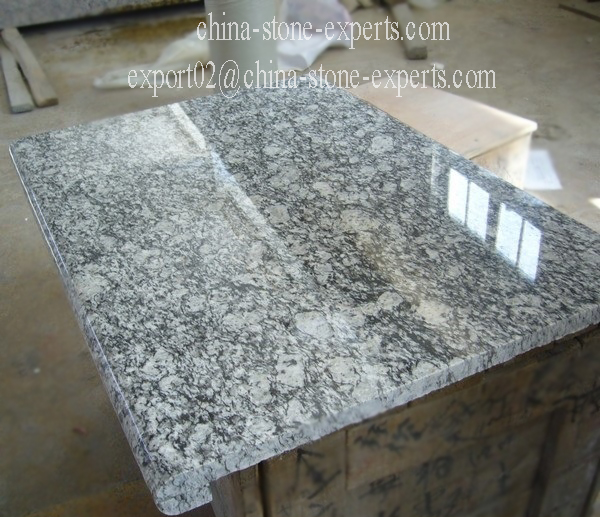  Sea Wave Spray White Granite Kitchen Countertop (YQZ-GC1015)
