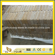 G682 Rusty Yellow Granite Tumbled Stone for outdoor Paving