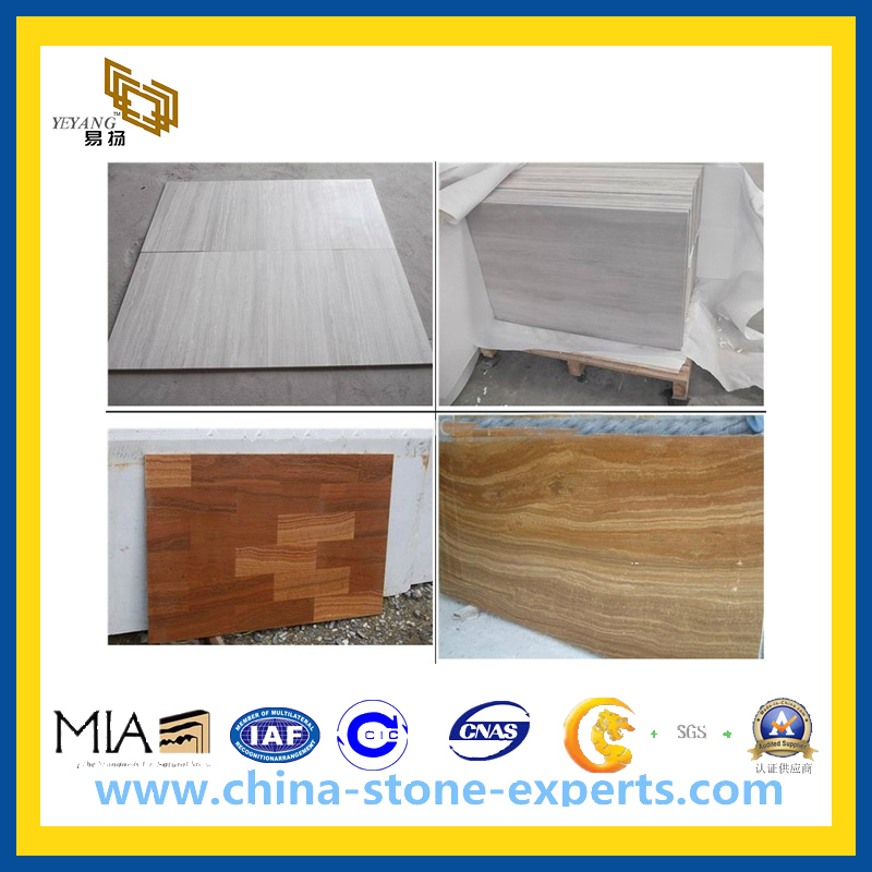 White Wooden Marble for Tile, Countertop (YQC)
