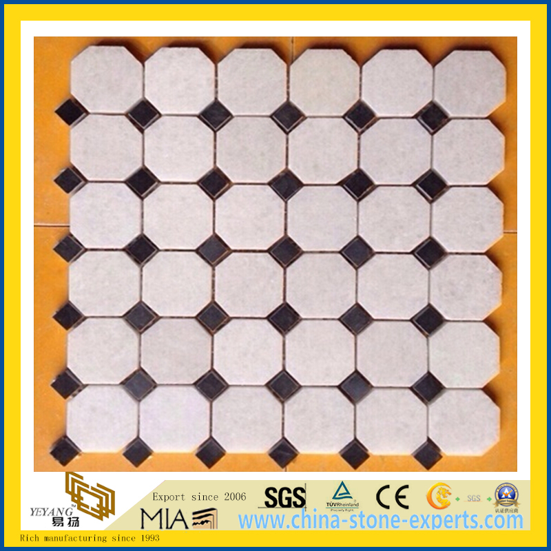 Pure Crystal White Marble Mosaic (YQA-MM1006)