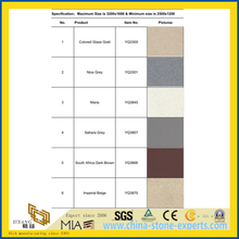 Cheap Price Fine-Grain Multicolor Quartz Stone Tile for Bathroom, Kitchen