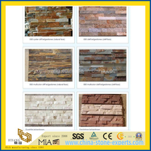 Stone Veneer /Wall Cladding Culture Stone for Paving/Decoration/Landscape with Yellow/Brown/Green/Black/White/Grey/Blue