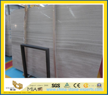 White Wooden Vein Marble Slabs for Flooring, Wall-YYM