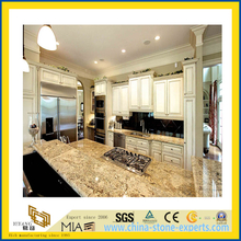 Polished Prefab Callibrated Yellow Granite Countertop for Kitchen/Bathroom (YQC)
