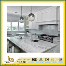 Natural Stone Polished White Marble Countertop for Kitchen/Bathroom (YQC)