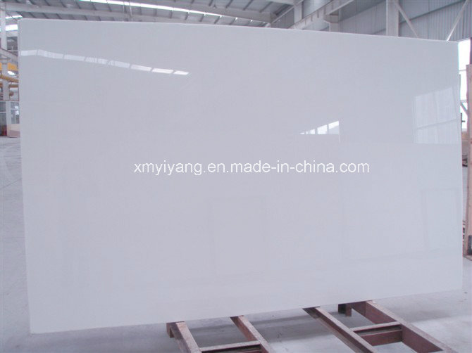 Milk White Artificial Marble For Flooring Tile Yy Ms8974