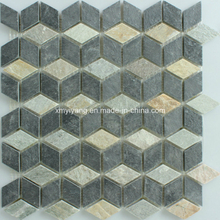Honed Mix Stone Mosaic Tile for Outdoor Wall / Tile