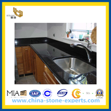 Black Galaxy Granite Countertop for Kitchen, Bathroom(YQG-GC1066)