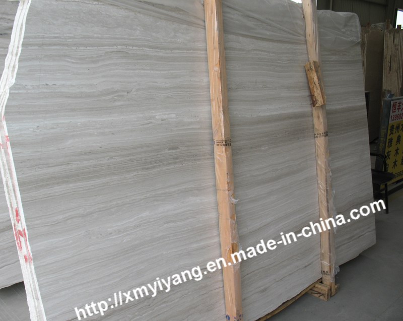 White Wood Grain Marble for Slab, Tile, Floor