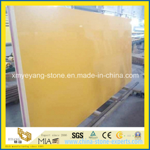 Yellow Artificial Quartz Stone Slab for Benchtop or Island Top