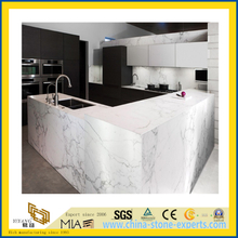 Natural Stone Polished Crystal White Marble Countertop for Kitchen/Bathroom (YQC)