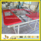 Wholesale Prefab Red Quartz Kitchen Countertops