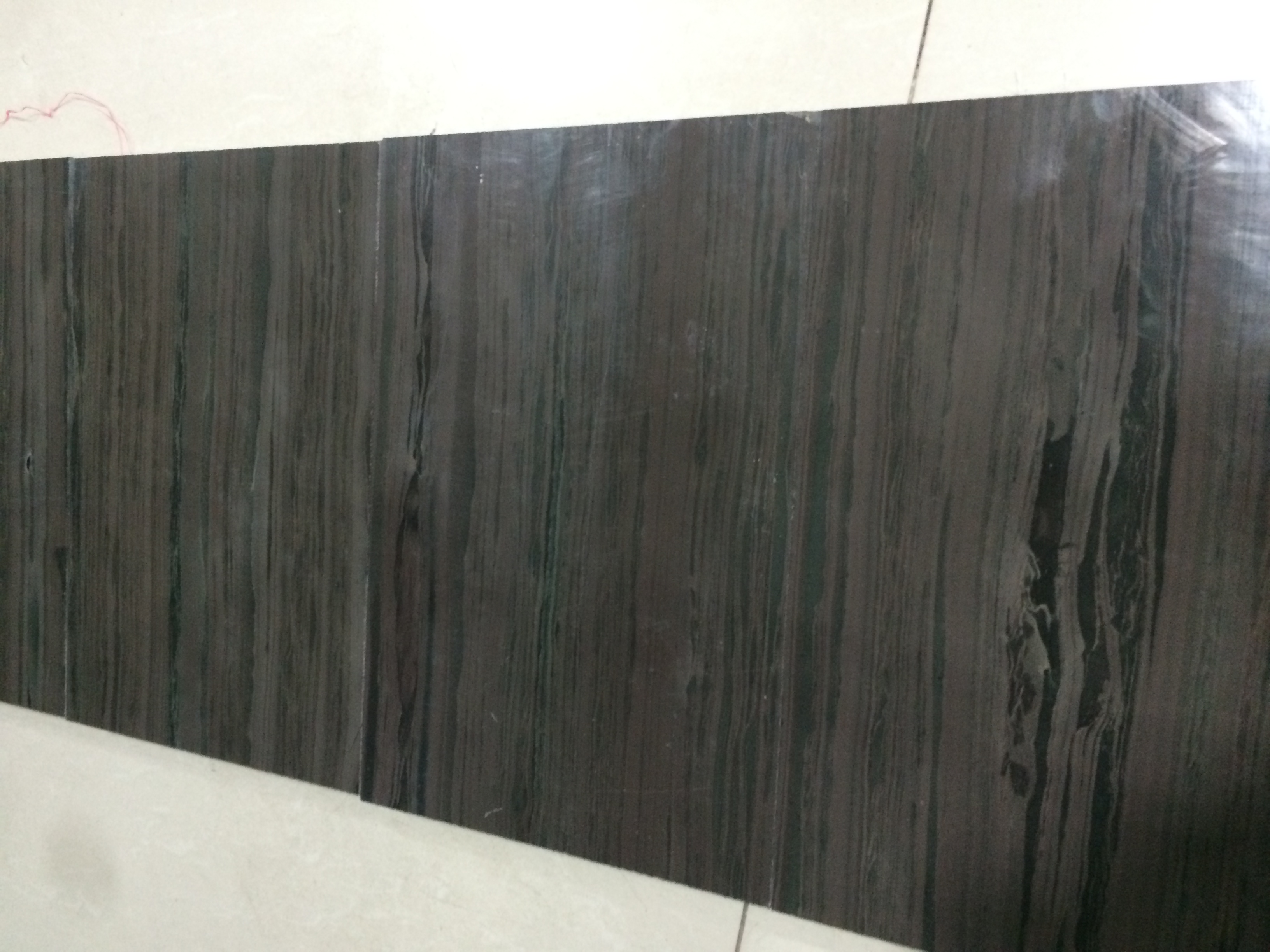 purple/Green wood marble floor tiles (YQT)