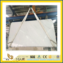 Polished Natural Stone Castro White Marble Slabs for Countertop/Vanitytop (YQC)