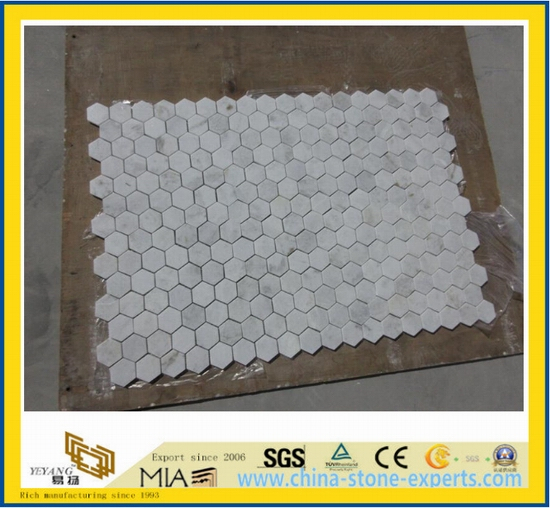 White Marble Stone Mosaic for Building Project-Yya