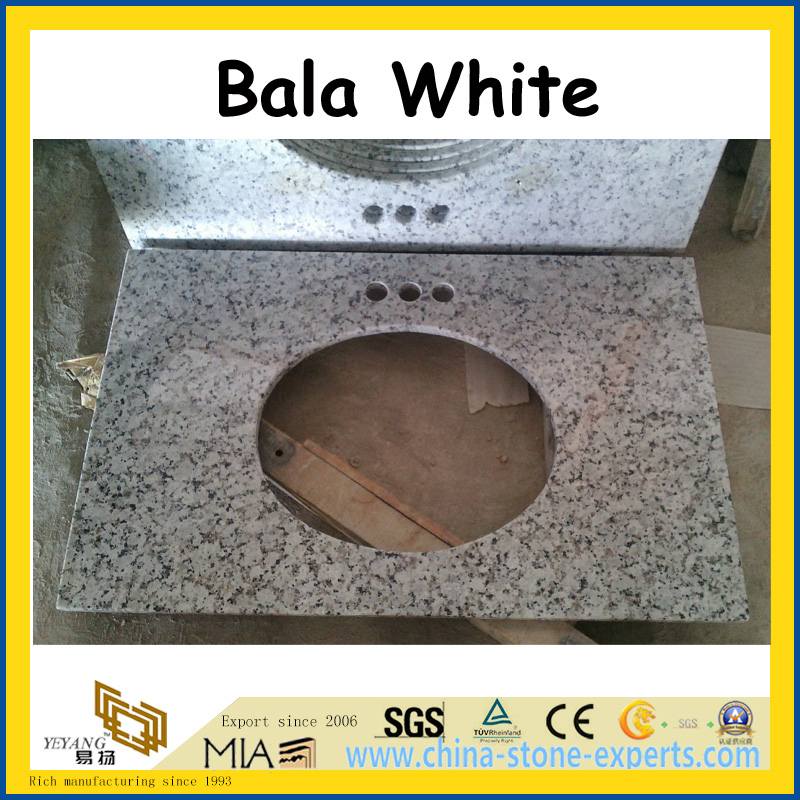 Chinese Bala White Granite Vanitytops for Kitchen and Bathroom