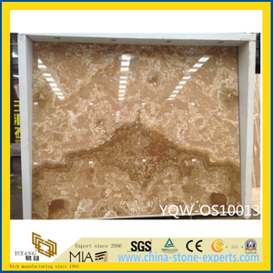 Beautifulpolished Yellow Onyx Stone Slab for Wall with Cheap Price