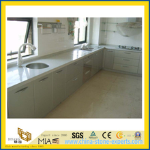 Pure White Polished Artificial Quartz Stone Countertop for Kitchen/Bathroom/Hotel