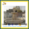 Beige Marble Stone Dolphin Water Fountain