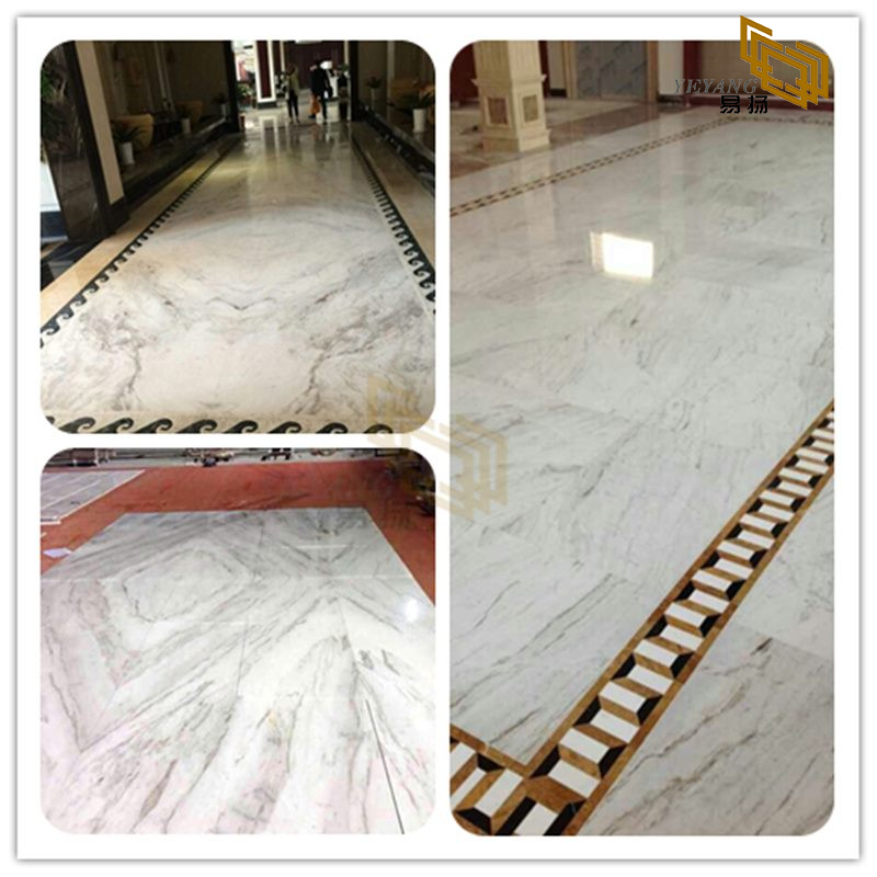 Beautiful Arabescato Venato White Marble Tiles for Floor design (YQW-MSA070605）