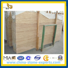 Beige Travertine Stone Slab (YQA-MS1011)