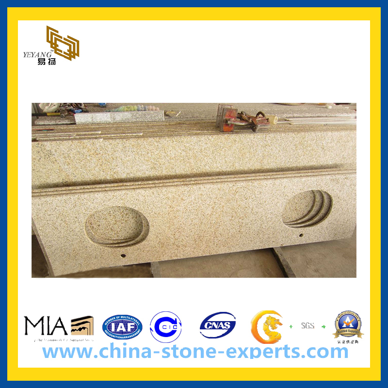 G682 Granite Kitchen Countertops & Vanity Tops (Sunset granite countetop)(YQA-GC)