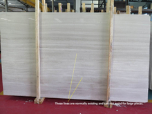 Natural Polished White Wood Marble Slab for Flooring Walling (YY -MTS001)