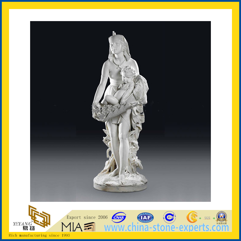 White Marble Nude Female Stone Carving Sculpture Statues for Museum(YQG-LS1011)