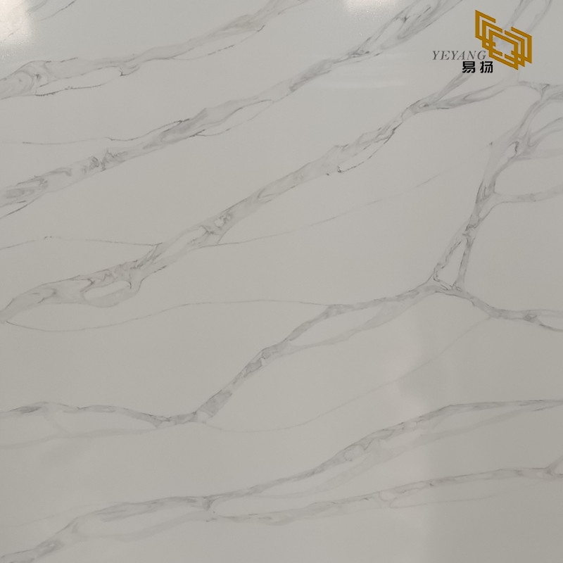 Calacatta White Engineered Stone Classic Quartz Benchtops Factory Price NT408