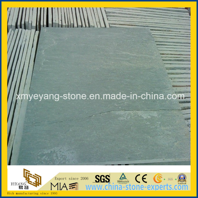 Natural Green Slate for Floor Tile or Wall Cladding