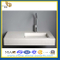 Pure White Artificial Quart Bathroom Vanity Top (YQZ-QC1004)