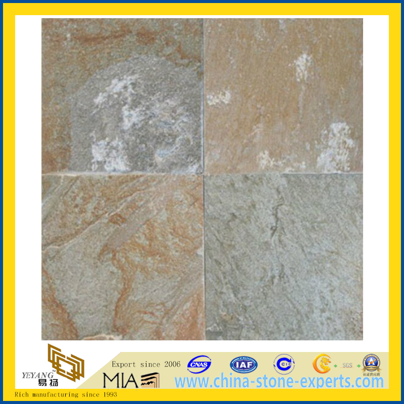 Building Material Natural Rusty Slate Floor Tiles for Decoration (YQA-S1008)