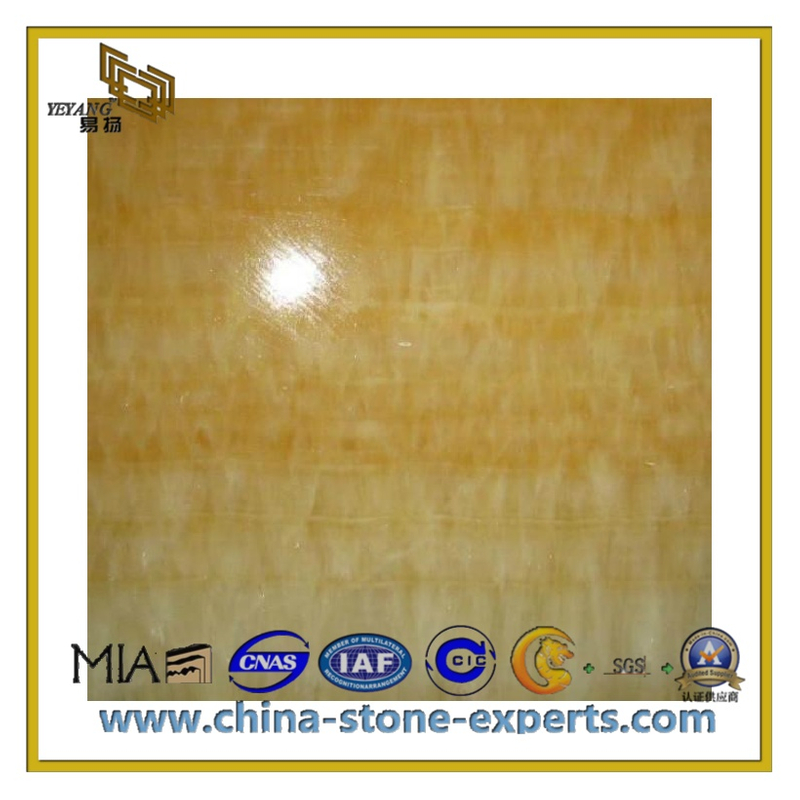 Hot sell Polished Yellow Onyx Marble Slab for Flooring, Walling(YQC-MS1007)