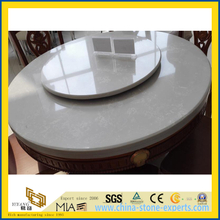 Prefabricate White Quartz Round Table Top for Dinner Room