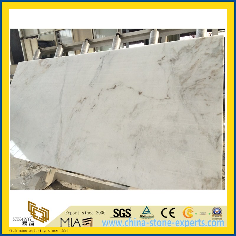 China Polished Castro White Marble for coffee table tops (YQW)