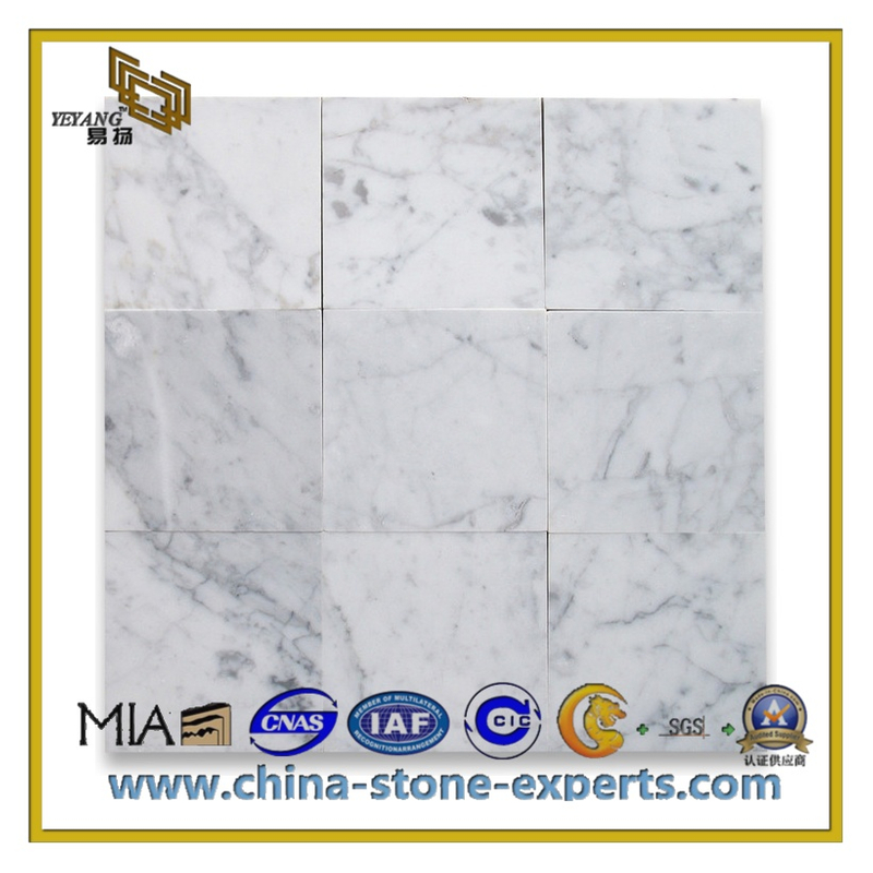 A Granite Pure White Marble Royal White Marble Tiles (YQC-GT1016)