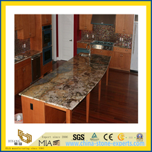 Polished Natural Stone Brown Granite Countertop for Kitchen/Bathroom (YQC)