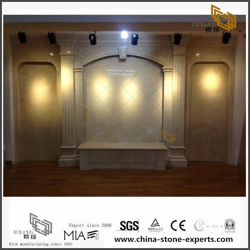Luxury Gold Marble Backgrounds for Bathroom Design (YQW-MB0726017）