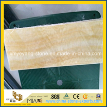 Translucent Honey Onyx Composite Tile as Interior Walling