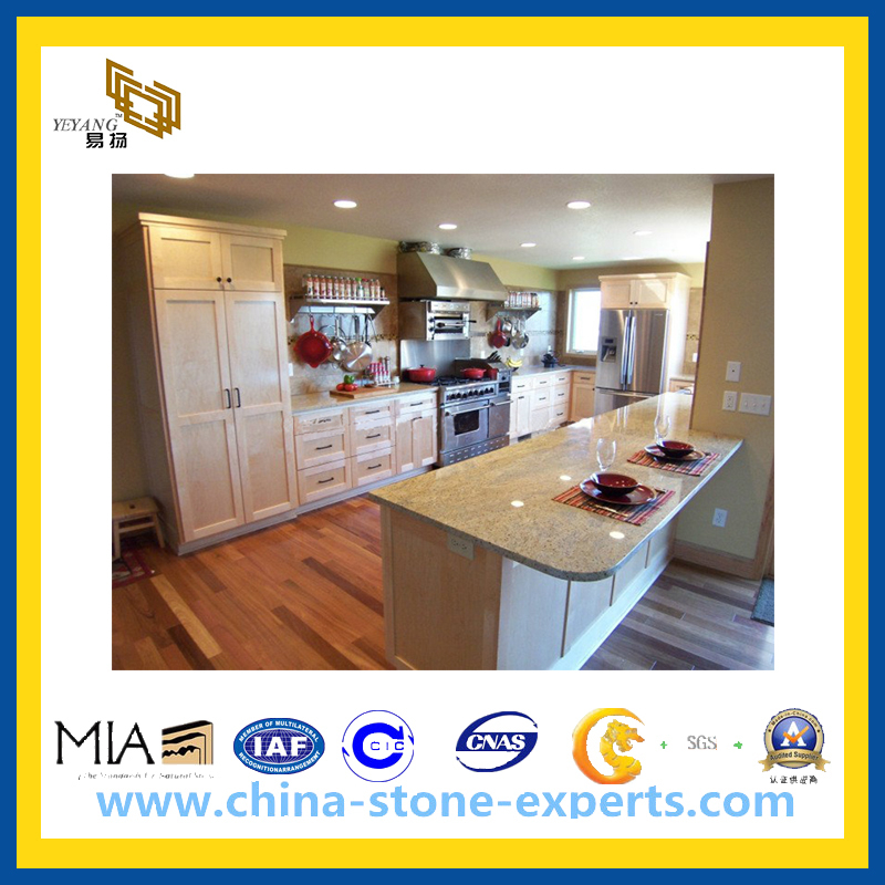 China Grey Wood Grained Marble Slab Tiles/Flooring/Countertop in Stock (YQA-GC)