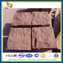 Red Porphyry Natural Stone Paver/ Cube Paving Stone (YQZ-PS)