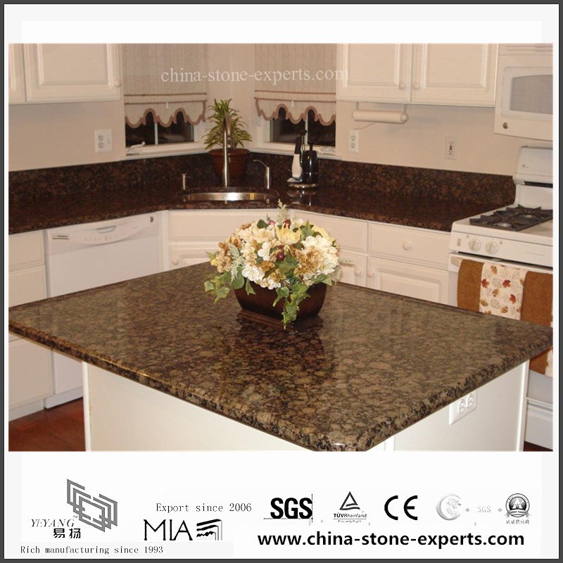 Natural Baltic Brown Granite Countertop For Kitchen Hotel Yqw