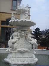 White Marble Water Fountain for Garden