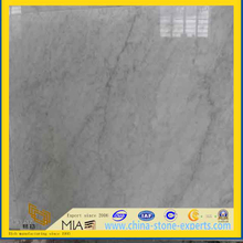 Italy Carrera white marble for tiles,slabs,flooring