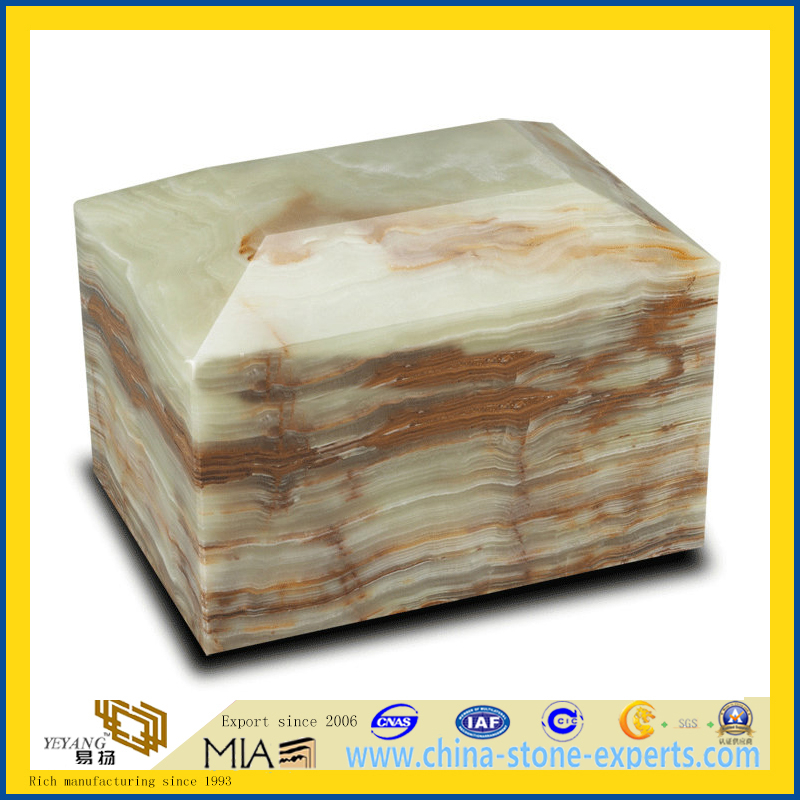 Cheap Natural Stone Cremation Urns ，Marble Funeral Casket(YQG-LS1049)