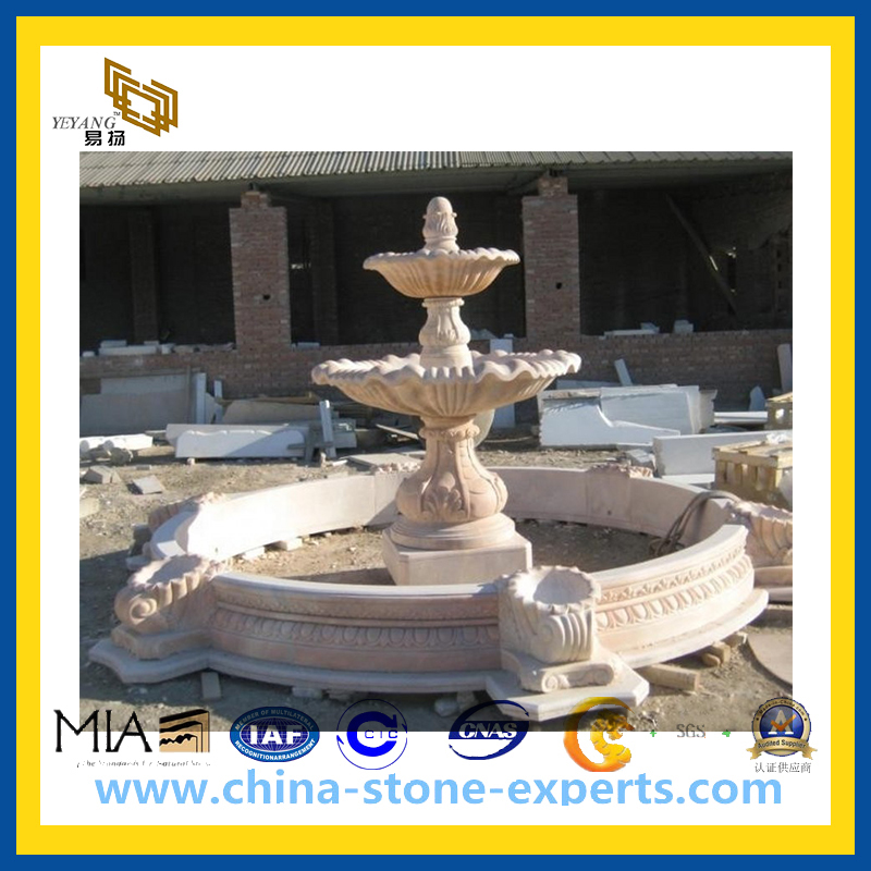 Outdoor Carved Marble Stone Fountain for Garden(YQG-CS1035)
