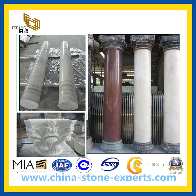 Marble Stone Column and Pillar (cream, black, green, yellow, beige etc)(YQG-CS1031)