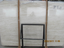 White & Beige Roman Travertine Slab for Floor and Wall Cladding