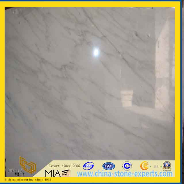 Chinese New Carrera white Marble slab for Flooring and Wall / Bathroom/Backsplash
