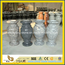 G664/G654/G603 Granite Flower Vase for Memorial Stone